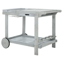SAFAVIEH Outdoor Collection Orland Tea Trolley Grey