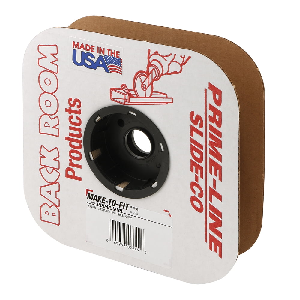 1/8 in. x 250 ft. Gray Spline Roll