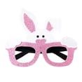 thumbnail image 2 of Gafas de fiesta de Pascua, marco de gafas de Pascua, gafas de animales, recuerdos de fiesta, foto oreja de conejo rosa, 2 of 9