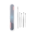 thumbnail image 1 of Unique Bargains 5 Pcs Single-spiral Earwax Cleaning Tool Kit Silver Tone, 1 of 6