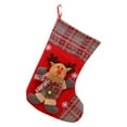 thumbnail image 2 of Christmas Stocking 14 Inch Santa Knit Hanging Sock for Fireplace Mantel, Large Gift & Candy Bag, Xmas Tree Decor, Holiday Home Office Decoration C, 2 of 3