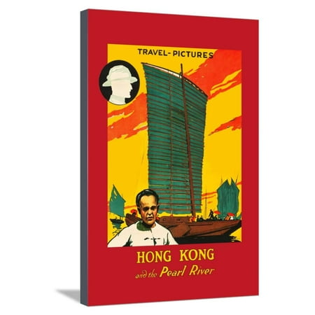  Hong  Kong  and the Pearl River Stretched Canvas Print Wall  