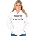 thumbnail image 3 of For A Second Bored Me EKG Humor Unisex Fleece Graphic Zip Up Hoodie Brisco Brands 5X, 3 of 5
