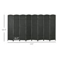 thumbnail image 3 of HOMCOM 8 Panel Folding Privacy Screen Room Divider, 66.9'', 3 of 8