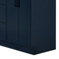 thumbnail image 6 of Ariel Kelly 67 Inch Double Rectangular Sink Bathroom Vanity With Italian Carrara Marble Countertop 1.5 Inch Edge In Midnight Blue, 6 of 12