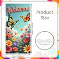 thumbnail image 2 of Colorful Flowers Flower  Banner Cartoon  Floral Kitten Display Cute Style Green Background Cute  Backdrop for Kids Room Decor Birthday Party Nursery Decoration, 2 of 8