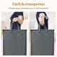 thumbnail image 3 of 1 Piezas Cesto Ropa Sucia Estrecho con Tapa 65L, Cesta Ropa Sucia con Asas Extendidas, Cesta de Almacenamiento, Cubo Ropa Sucia Pequeño Plegable para Baño, Dormitorio, Lavadero, 3 of 9
