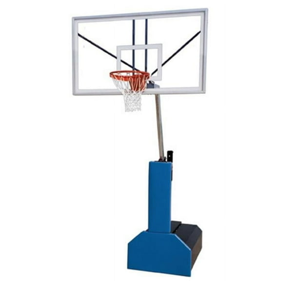 Thunder Supreme Steel-Acrylic Portable Basketball System With Regulation Size Backboard, Kelly Green