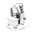 thumbnail image 2 of Electric Sewing Machine, Industrial 4-Thread Overlock Sewing Machine ,with Foot Controller,1200 Stitches/Min for Sewing Undershirts, Cotton Sweaters, 2 of 17