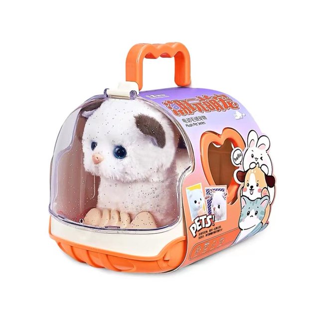 Interactive Luxury Plush Pet Toy, Electric Rabbit/Dog Simulation, Soft Teddy Bear, 1 Piece