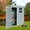 5*3 FT Gray, variant on Outdoor Storage Shed with Floor Resin shed with Two-Window, Waterproof ,Lockable Doors for Patio,Yard,Lawn,4*6 FT Black