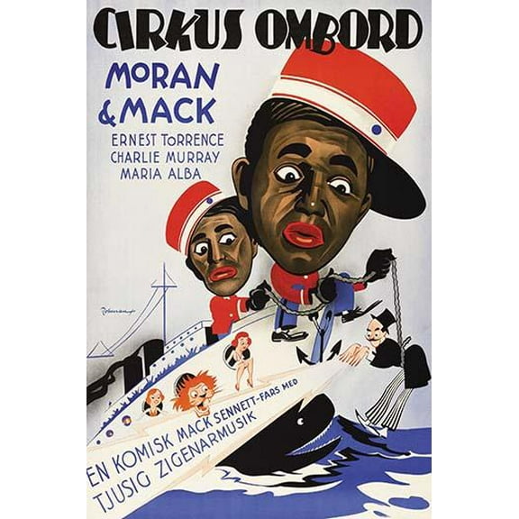 Circus On Board - Comedy with Mack & Moran-Fine art canvas print (20" x 30")