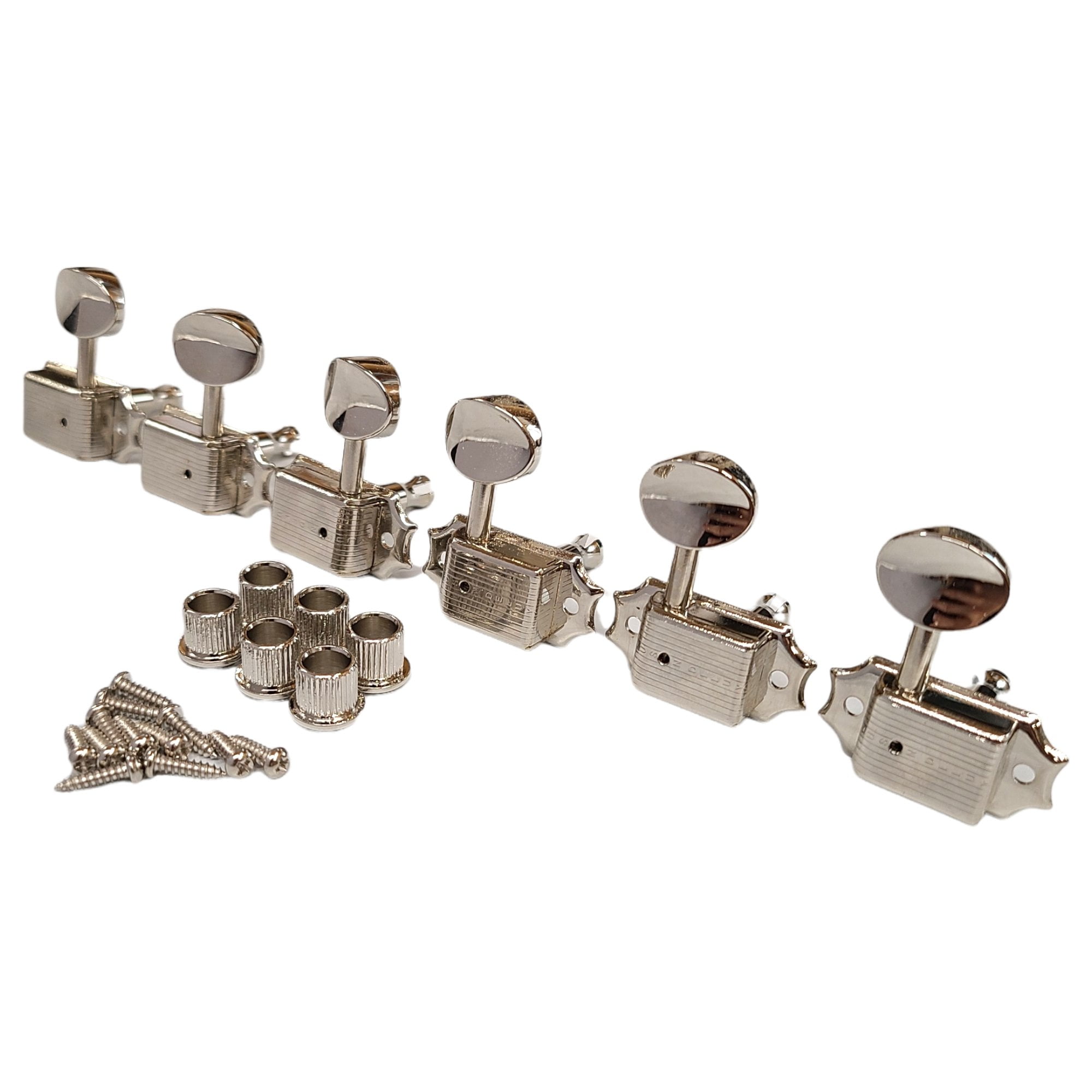 Kluson Guitar Tuning Pegs 3x3 Traditional Oval Button Electric Single Line