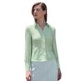 thumbnail image 1 of Camisa de tela texturizada André Badi PATZIL verde 26, 1 of 5