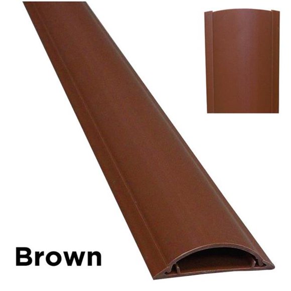 Electriduct CSX-1.5-59-BN 59 in. Cable Shield Protector Cord Cover, Brown