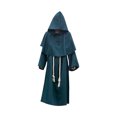 thumbnail image 1 of Disfraz de sacerdote con capucha de Halloween con collar cruzado Cinturón Unisex Hombres Mujeres Sól Tomshoo Verde oscuro/L, 1 of 7