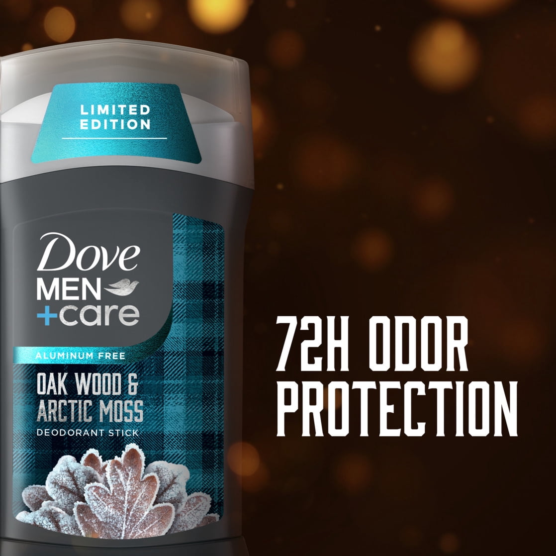 Dove Men+Care Limited Edition Aluminum Free Deodorant for Men Oakwood & Arctic Moss, 3.0 oz