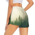 thumbnail image 3 of Goofa Fog Forest Printed Women 2 in 1 Running Shorts,Quick Dry Athletic Workout Shorts,High Waisted Athletic Shorts with Liner Pockets-XX-Large, 3 of 9