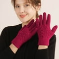 thumbnail image 6 of Ediodpoh Warm Winter Knitted Gloves Unisex Design in Solid Color for Comfort and Cold Weather Hand Protection Hot Pink, 6 of 7