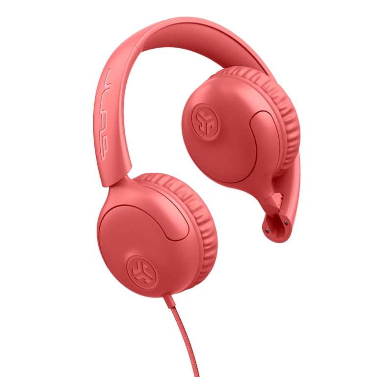 JLab, Wired Headphones, Coral, Cloud Foam Comfort, Foldable
