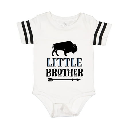 

Inktastic Little Brother Native Buffalo Gift Baby Boy Bodysuit