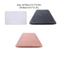 thumbnail image 4 of Injueey Alfombrilla blanca fácil de instalar para el suelo del baño, alfombrilla antideslizante moderna y cómoda para el baño Juegos de accesorios de baño rosa 40*60cm, 4 of 6