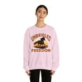 thumbnail image 3 of Adult Women's Horse Running Into Sunset Crewneck Sweatshirt, Quarter Horse, 3 of 7