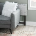 thumbnail image 4 of Giles White Faux Marble Tray Table Set, 4 of 9