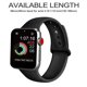 thumbnail image 1 of Correa de reloj deportivo de repuesto de silicona compatible con Iwatch Series 5/4/3/2/1 S negro kaili Sencillez, 1 of 4