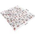 thumbnail image 2 of Red Strawberry Cow Pattern Blanket,Comfortable Soft Flannel Throw Blanket,All Season,Warm Lightweight Blankets for Sofa Bed Couch Living Room Chair,50"x60", 2 of 4