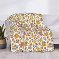 thumbnail image 3 of Yiaed Coffee Donuts Print Blanket Throw Blanket Soft Cozy Flannel Blanket for Home Bed Sofa Couch Chair-50"x40", 3 of 6
