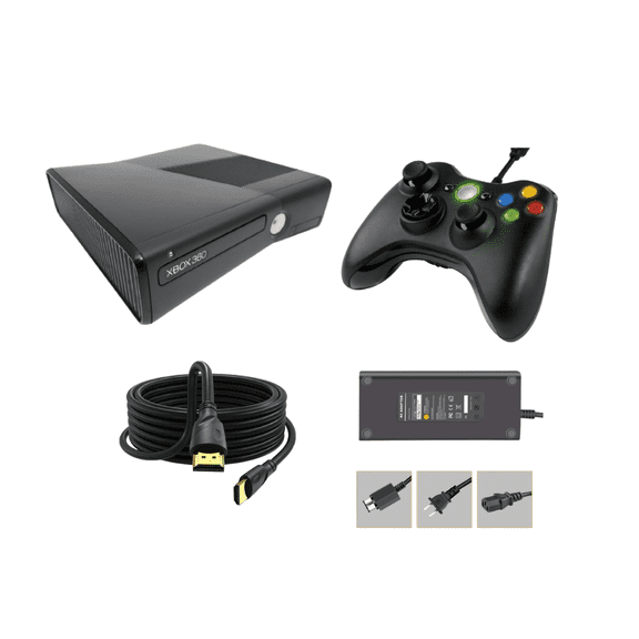 Microsoft Xbox 360 S 4GB Console – Slim Video Game System, Black (Refurbished)