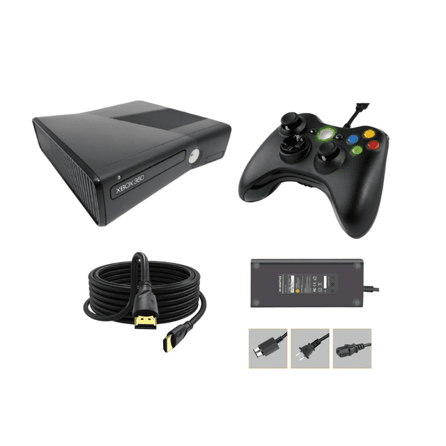 Microsoft Xbox 360 S 4GB Console – Slim Video Game System, Black (Refurbished)