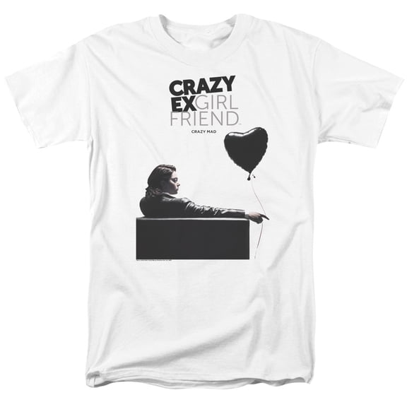 Crazy Ex Girlfriend Crazy Mad Adult 18/1 T-Shirt White