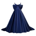 thumbnail image 3 of Fozruso Girls' Casual Dress Girls' Party Dress With Satin Bodice Sleeveless Bow Detail Wedding Birthday Dress,12-13 Years, 3 of 7