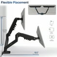 thumbnail image 4 of VIVO Black Dual 13" to 30" Computer Monitor Counterbalance Desk Mount Stand, 4 of 8