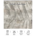 thumbnail image 5 of Vintage Beige Wrap Around Bed Skirts for California King Bed 18" Drop,Bed Skirt with Adjustable Elastic Belt Dust Ruffle Bed Valance for Bedroom Hotel Modern Abstract Art Oil Painting Bed Frame Cover, 5 of 7