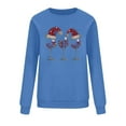 thumbnail image 6 of Sakmal Blue Sweatshirts for Women Christmas Pullover Graphic Oversized Sweatshirts Loose Fit Fall Clothes 2025, 6 of 6