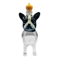 Funny French Bulldog Whiskey Decanter With 3D Engraved Shaped Whiskey Glasses, Unique & Humorous Design Playful French Style Striking Amusing Look, Transparent Glass