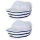 thumbnail image 1 of 2 uds., sombrero de capitán, accesorios, sombreros de marinero, sombreros de marinero para adultos, accesorios para disfraz de fiesta en barco, 1 of 6