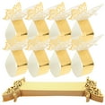 thumbnail image 1 of HEANUJJ 50Ud Metalicos Dorados Para Servilletas Con Para Fiestas Y Eventos, 1 of 6