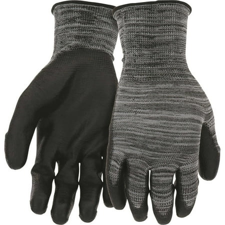 

Boss Men s Antimicrobial Work Gloves with COOLMAX Gray/Black L/XL 10 Pairs