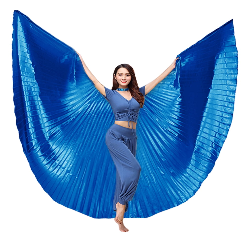 Belly Dance Costume Accessories Adults & Children 2 Sticks Butterfly Isis Wings 