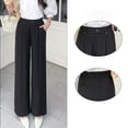thumbnail image 1 of Pantalones de Verano de Pierna Recta con Pretina Elástica y Pantalones de Pierna Ancha para Mujer, 1 of 2