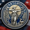 thumbnail image 4 of Sktrjpolfis Lunar Space Exploration Commemorative Medallion Metal with Protective Capsule, 1.57x1.57x0.20, 4 of 5