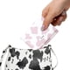 thumbnail image 4 of Cartera con estampado de vaca, triple pliegue, tarjetero y bolsillo para efectivo, para mujer (rosa), 4 of 5