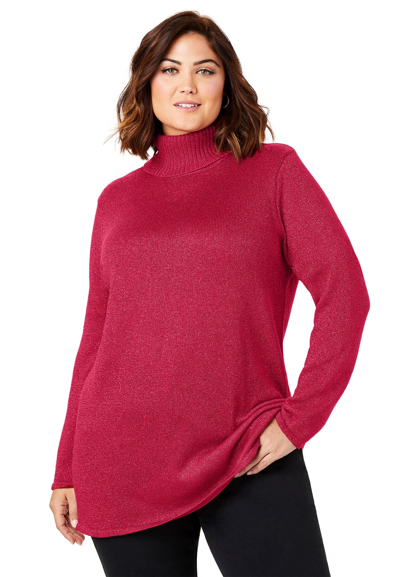 shimmer turtleneck