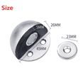 thumbnail image 3 of Stainless Steel Manual Door Stop Brushed/Bright Surface Floor Mounted for Preventing Door Slamming, 3 of 8