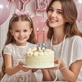 thumbnail image 4 of Digital Birthday Cake Candle Holder Set, Reusable Metal Number Candle Holders for Birthday Cakes, Silver Digital Cake Topper Decorations for Birthdays Party Anniversaries Celebrations, 4 of 8