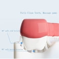 thumbnail image 3 of 2-pack U-shaped Mouth Toothbrush for Children 12.5*4.8 cm blue+pink, 3 of 4